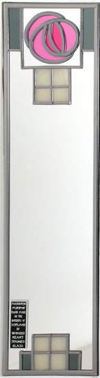 Rose & squares - grey